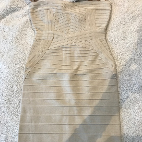 Brand new Herve Leger dress in off white - Picture 3 of 6